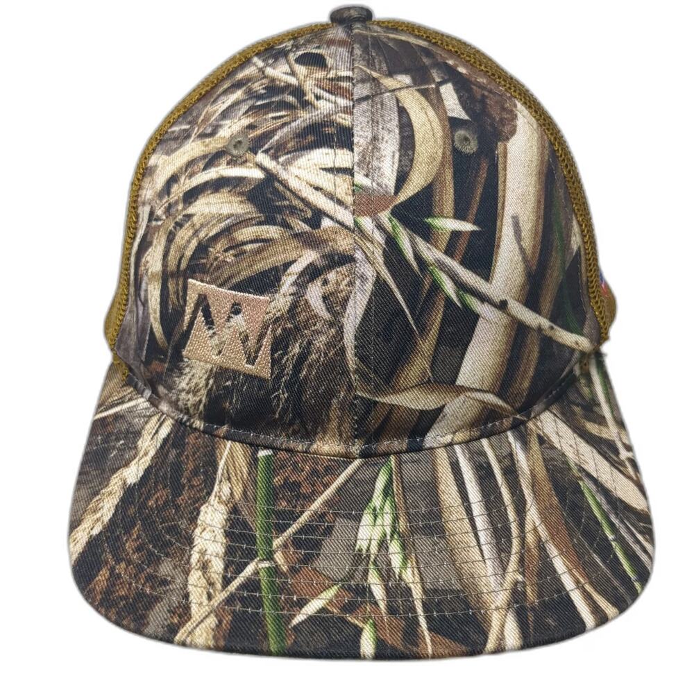 Richardson Trucker Hat Brown Camo One Size New West Building Company Snapback